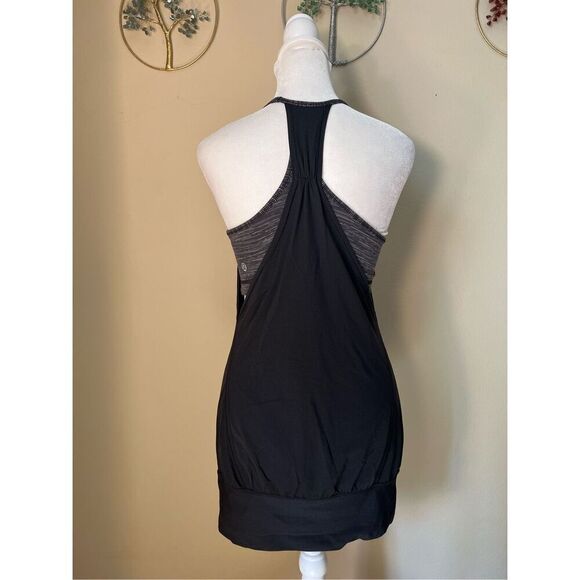 Lululemon No Limits Black / Wee Are From Space Black Cashew Tank Top Size 4 - Picture 2 of 6